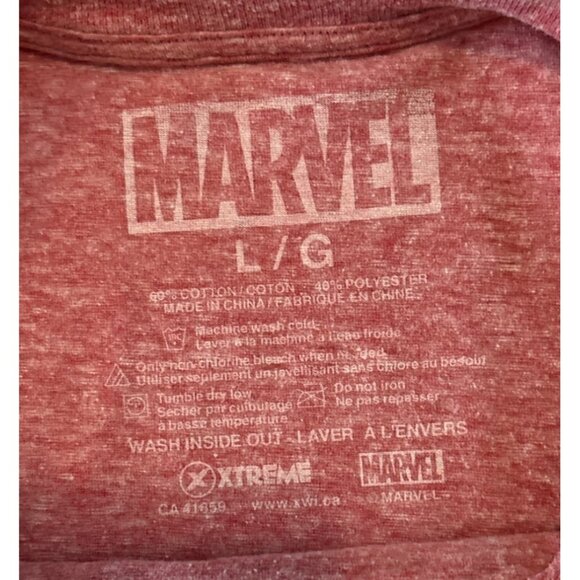 Marvel Spider Man Sixty Two Graphic T-Shirt Red Pink Heather Size Large - Picture 3 of 5